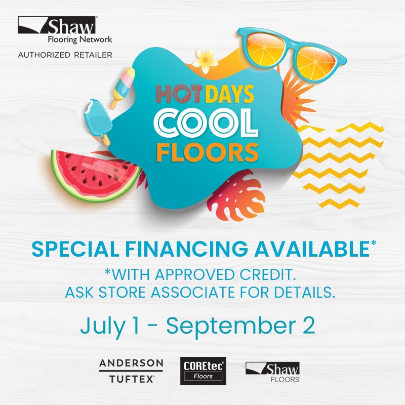 Shaw Hot Days, Cool Floors 2024 Promotional Graphic